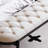 White Vintage Upholstered  Bedroom and Entry Leather Long Bench