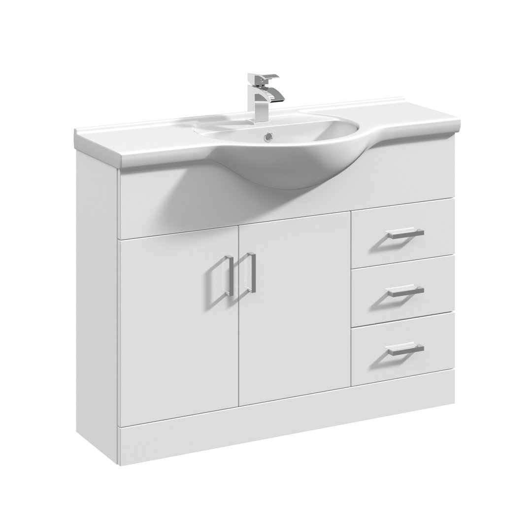 Mayford 1060mm Single Bathroom Vanity with Integrated Vitreous China Basin