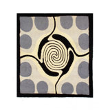 Teilo Hand Woven Cotton and Wool Abstract Area Rug