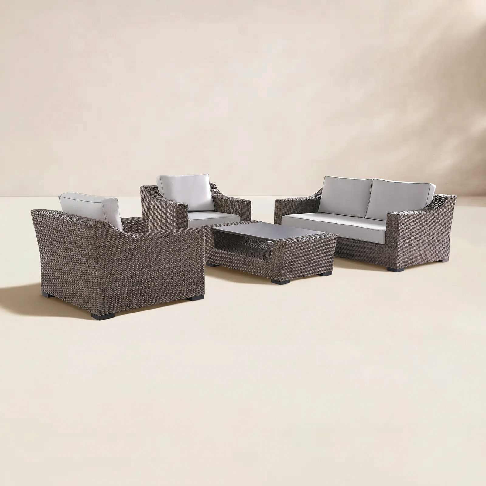 Tymere 4 - Person Patio Conversation Set with Cushions