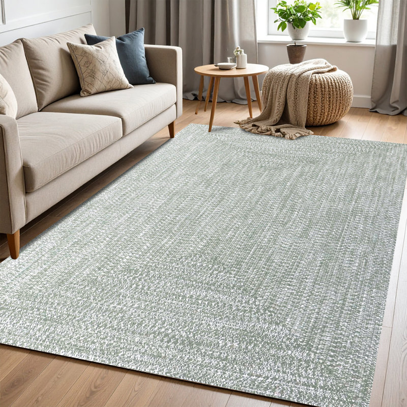 Rectangle Ghislain Area Rug with Non-Slip Backing
