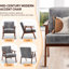 Chaise recouverte de velours avec une silhouette emblématique de style Mid-Century, structure en bois stable et revêtement doux-1810161163