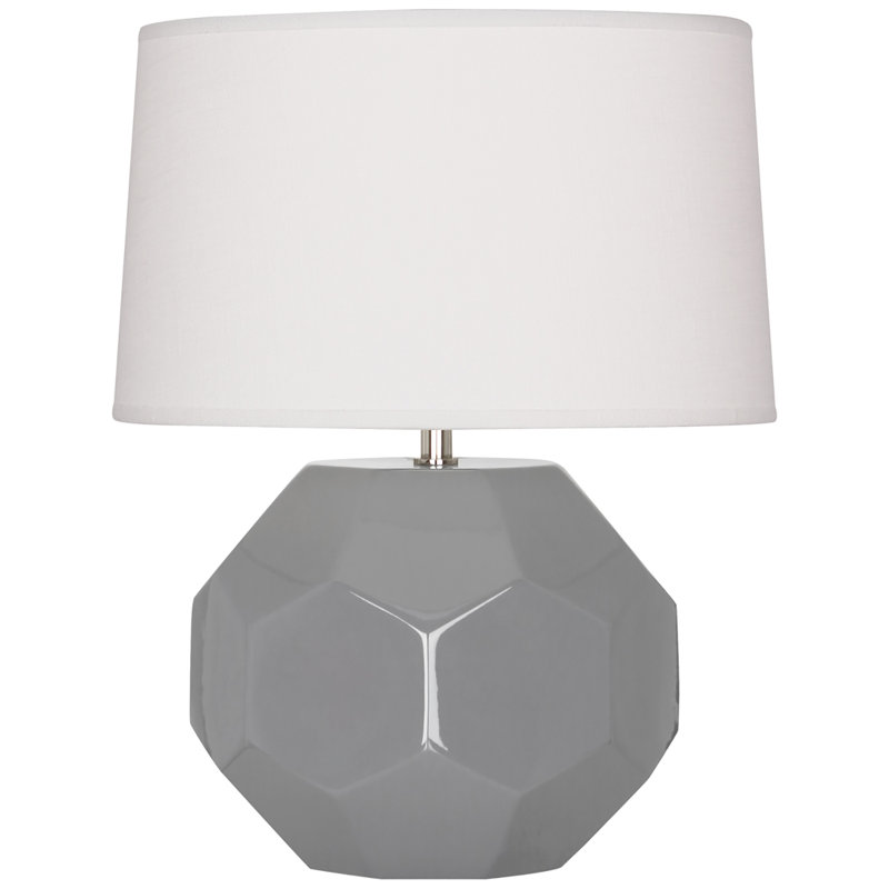 Small Franklin Accent Lamp, 16.5" H x 12.5" W x 12.5" D, Smokey Taupe