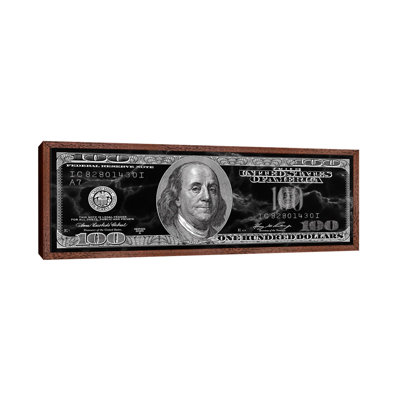 Hundred Dollar Bill 1 Piece Panoramic Painting on Canvas