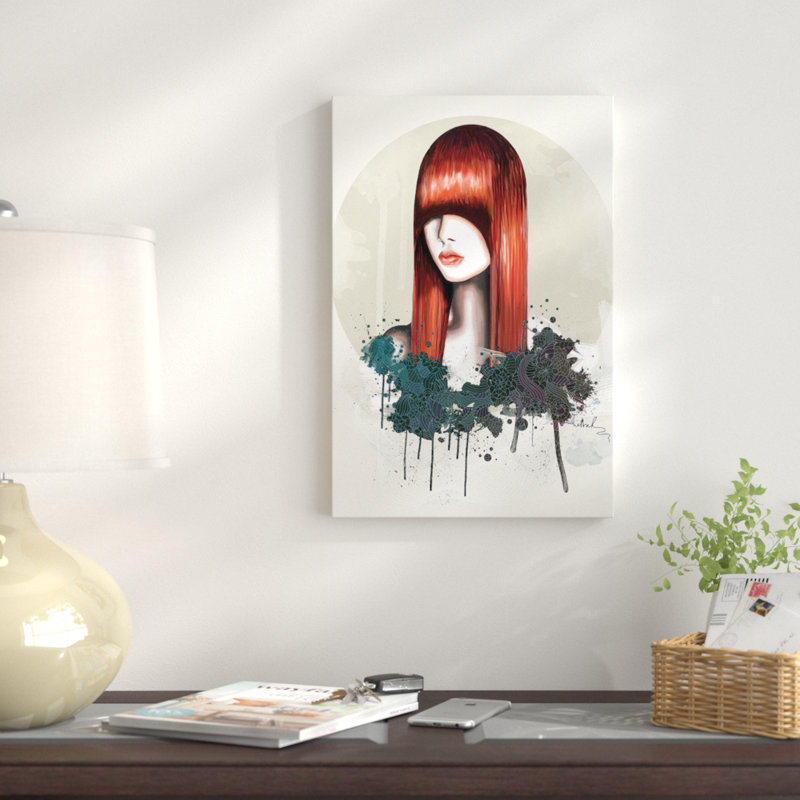 « redhead », impression sur toile, H 26 po x l 18 po x P 1,5 po