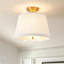 Plafonnier semi-encastré 2 lumières