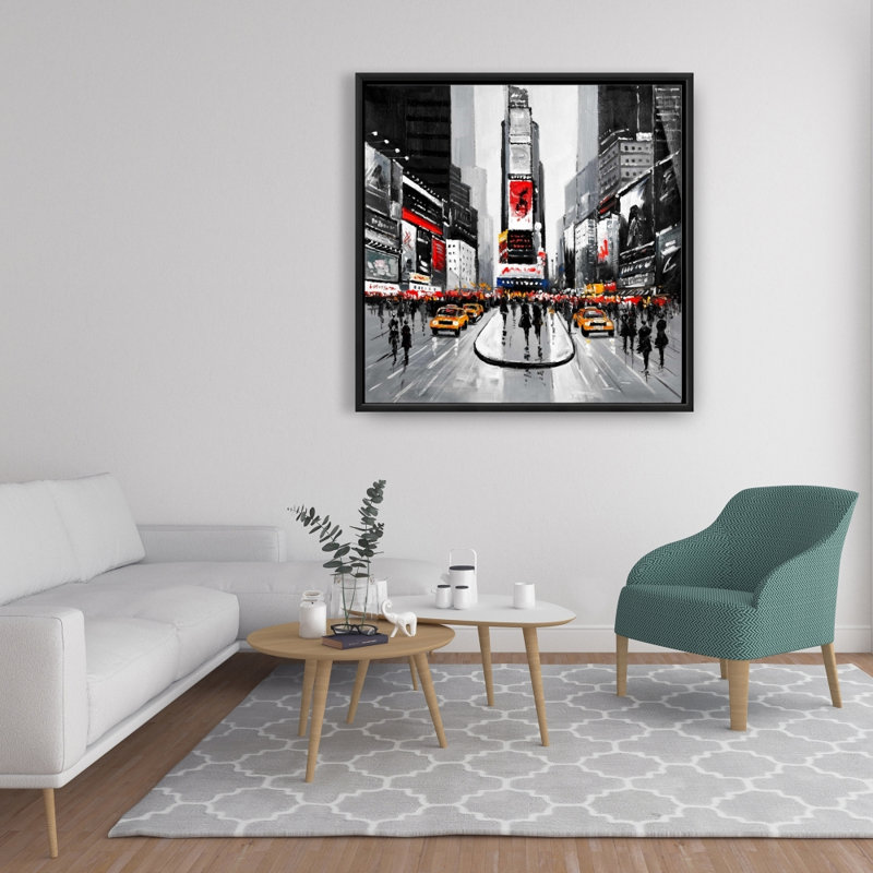 «New York City Busy Street» sur toile