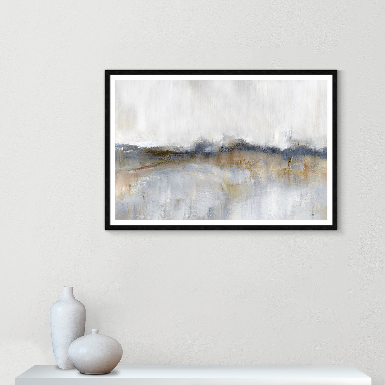 Autumnal Tide by Nan, Black Framed, 29.5" H x 41.5" W x 0.75" D