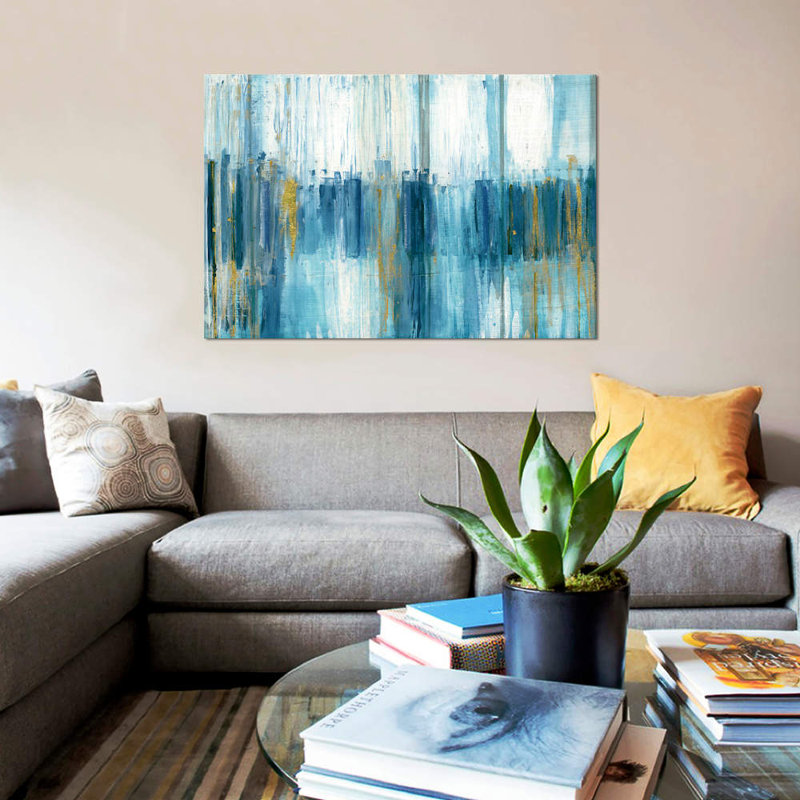 «Golden Horizon», impression sur toile, H 26 po x l 18 po x P 1,5 po, Toile tendue, Pas de tapis