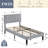 Scarpaci Twin Size Upholstered Bed Frame Set of 2, 2 Pieces Twin Platform Bed Frame with Adjustable Headboard, Wooden Slats Support, No Box Spring Needed, Noise-Free-783673526