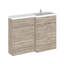 Fusion Fitted Furniture - Avola 3 Piece Toilet & Basin Unit-1081359333-1192672229