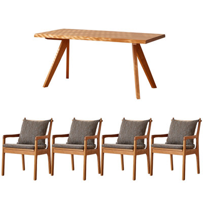 Ensemble de table en bois de cerisier Simple Creative