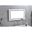 Miroir de salle de bain 40 po x 24 po à brouillard à intensité variable - 3 couleurs