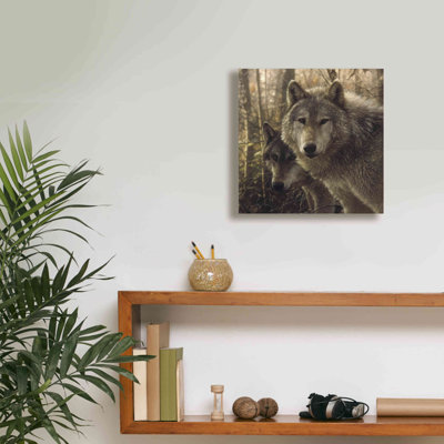 'Wood Land Companions' by Collin Bogle, Canvas Wall Art
