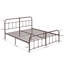 Structure de lit très grand avec tête de lit et pied de lit Kempst, base de lit plateforme classique en métal, sommier avec support à lattes en métal robuste, aucun sommier requis, silencieux-1889984239-1970483955