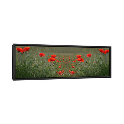 « red dépilament field symmetry », reproduction de photo sur toile