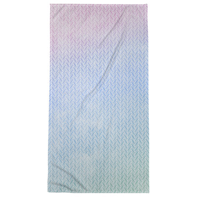 Serviette de bain à chevrons