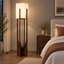 3 lampes sur pied en bois avec abat-jour Wabi-Sabi