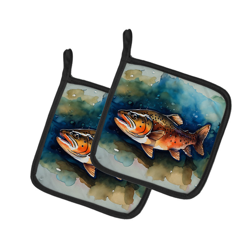 Caroline's Treasures Nautical Collection Polyester Potholder Set