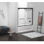 Porte de baignoire double coulissante 54,33 - l 60 po x H 60 po-85752665