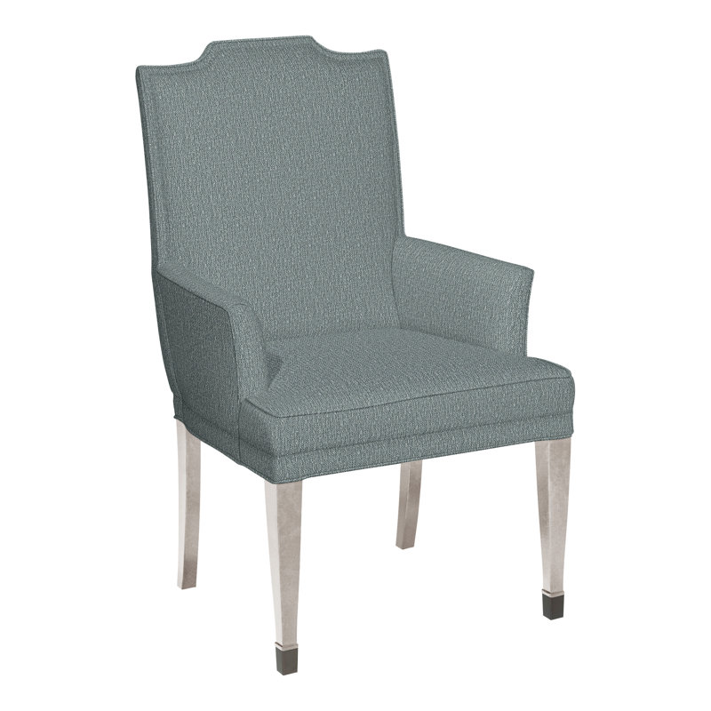 Travis By Michael Weiss Upholstered Arm Chair, No, Nadia Earth, Dove Gray