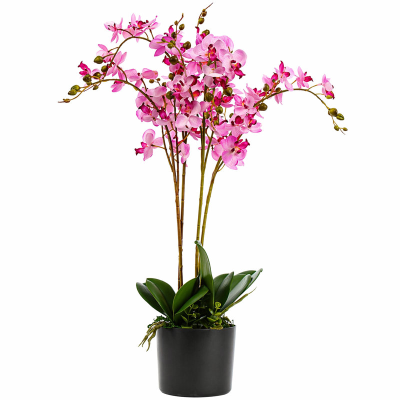 Plastic, Silk Artificial Arrangement in Pot