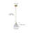 1-Copper round dimmable clear glass pendant light