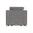 Lockheart 32" Accent Chair Slope Arm Gray-126756036