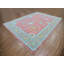 Tapis oriental rectangulaire en laine rose noué à la main 10 pi 1 po x 14 pi 0 po - MOA10279939