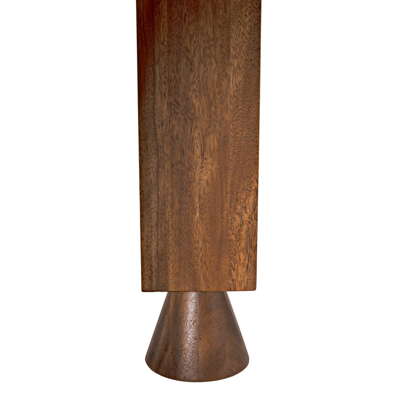 Hybrid Round Walnut Wood Dining Table