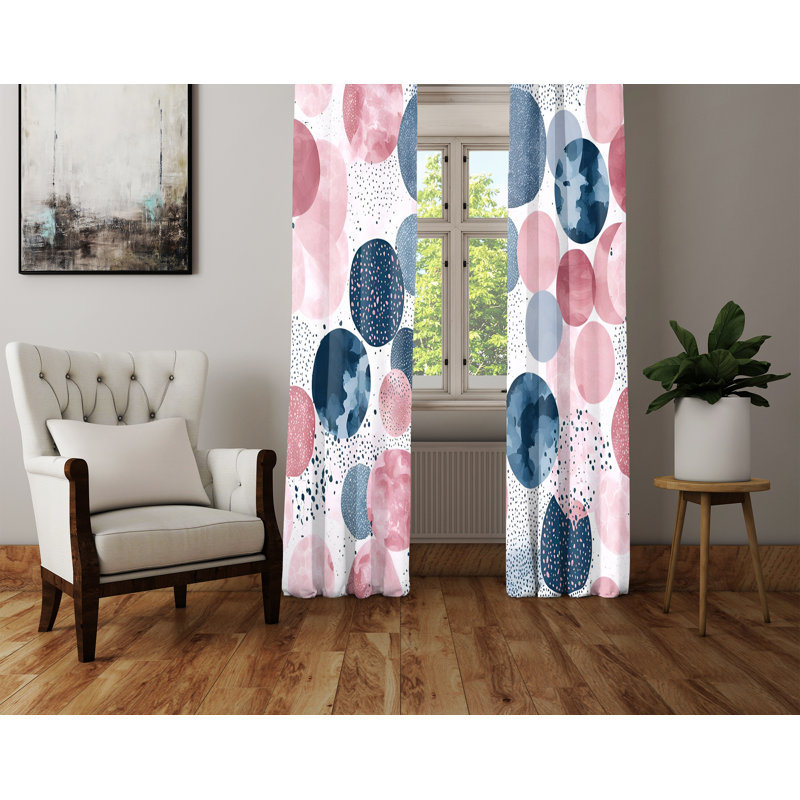 Paire de rideaux en polyester filtrant la lumière Dyonisia, L 40 po x L 61 po