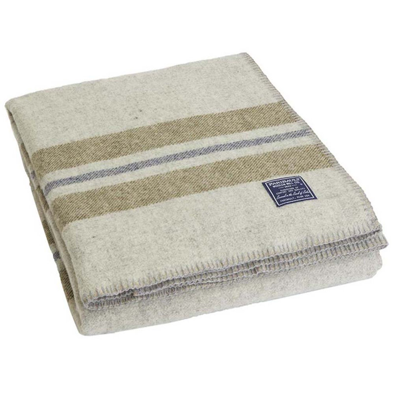 Couverture en laine Cabin, 66 po x 96 po, Vert