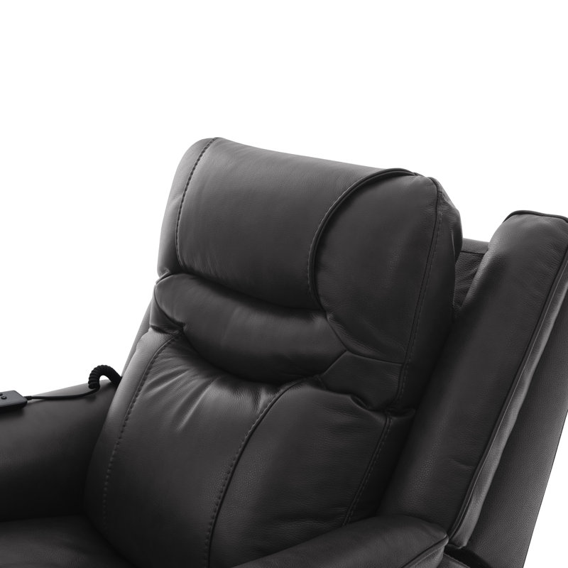 Fauteuil inclinable électrique oscillant double chauffant Evitts, Noir
