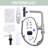 13.5 In. Single Handle Waterfall Pull Down Sprayer Kitchen Faucet With Soap Dispenser In Brushed Nickel