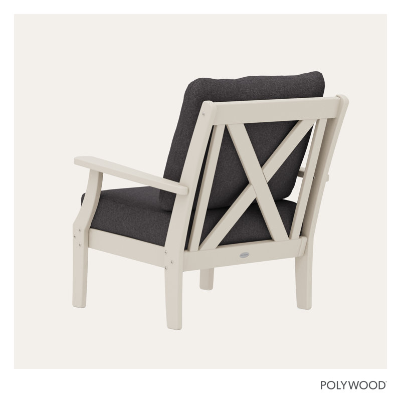Fauteuil Braxton, Noir, Gris foncé