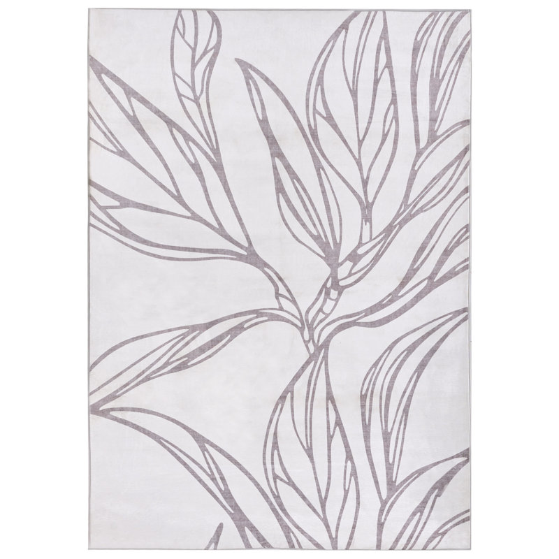 Floral Area Rug, Rectangle 140 x 200 cm