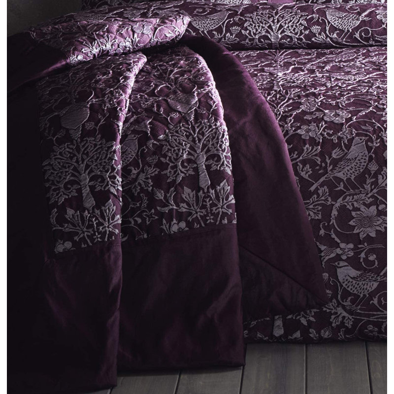 Goguen Floral Blanket, Plum