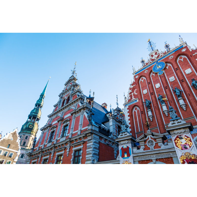 In The Old Town Of Riga by Chris-mueller - Wrapped Canvas Print, 30cm H x 46cm W