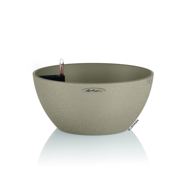 Pot Planter, 13.5cm H x 29.8cm W x 29.8cm D, Beige