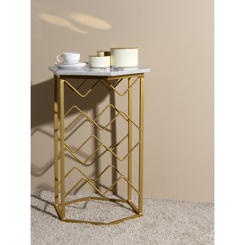 Marble Top End Table