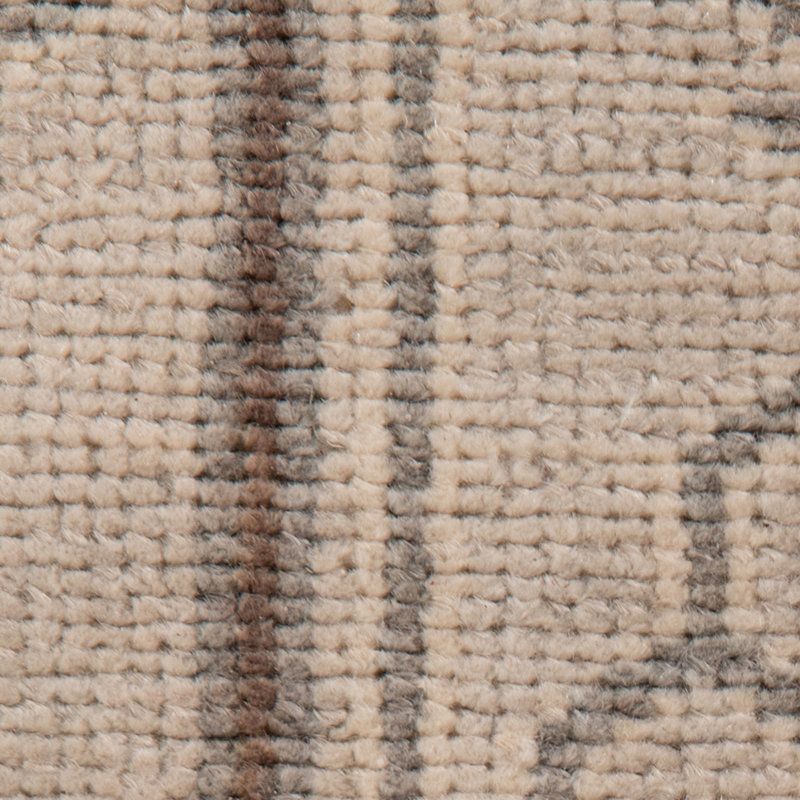 Tapis taupe noué à la main Westhampton, Rectangle 9 pi x 12 pi