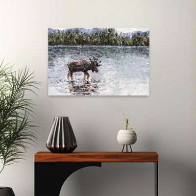 «In The Wild», paysage contemporain abstrait, art animalier