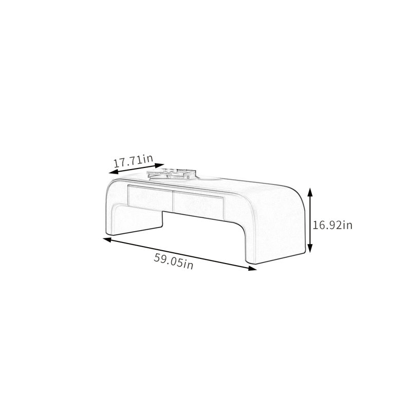 Banc de rangement rembourré en similicuir Haughbrook, Beige