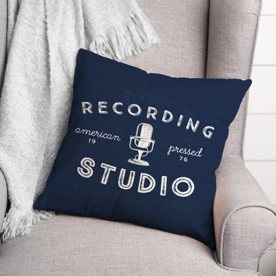 Recording Studio Indoor/Outdoor Throw Pillow