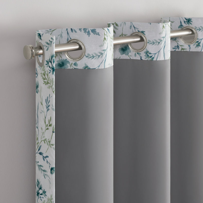 Polyester Blackout Sliding Panel Single Panel, Blue, 50" W x 84" L