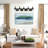 Modern 5-Light Vanity Light, Bathroom Lighting Fixture Over Mirror With Clear Glass Shade And Metal Base, Matte Black.
