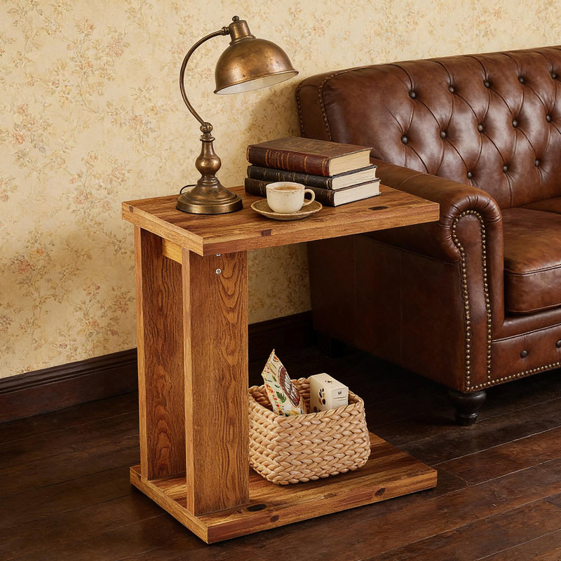 Table de chevet, table de bout et table d'appoint en forme de C