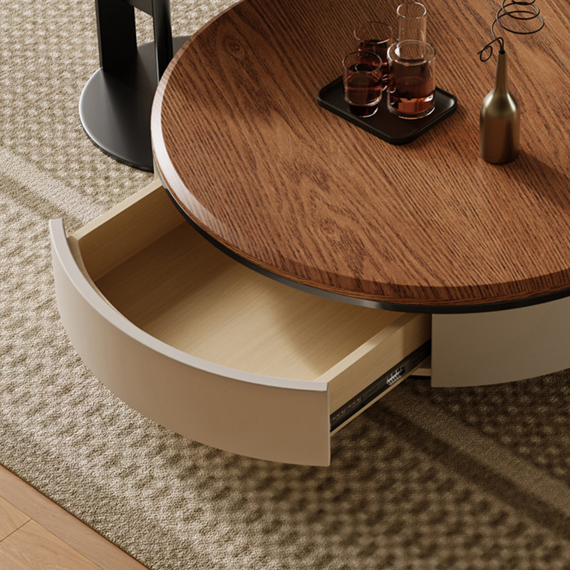 Modern simple round coffee table living room