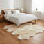 Tapis champagne fait à la main Fraley-629481356