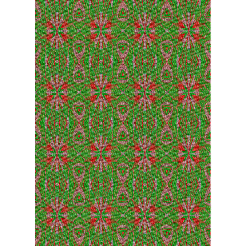 Tapis de la zone verte en laine touffeté à la main Nolanville